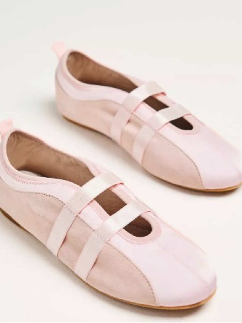 INTENTIONALLY BLANK Blush Pink Sporty Ballet Sneakers Size 7